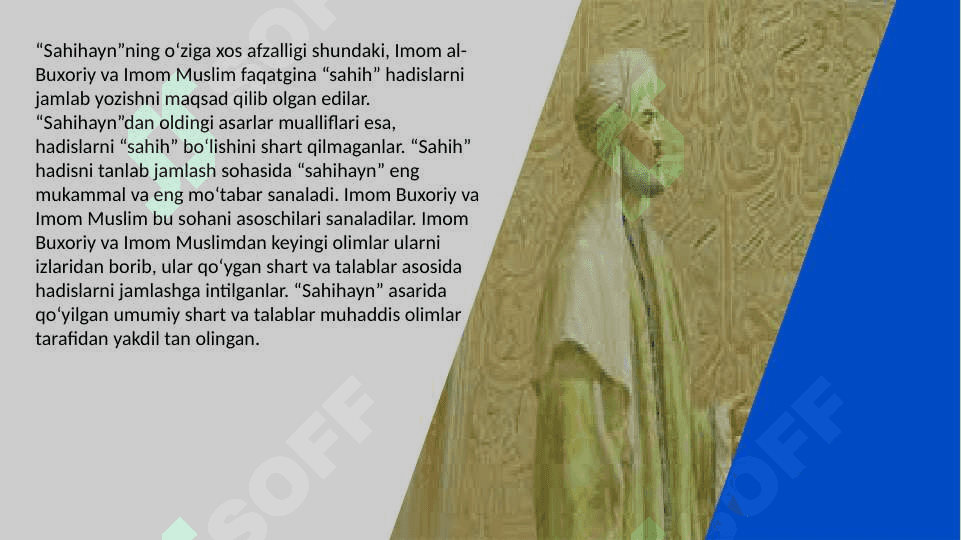 IMOM AL-BUXORIY, AT-TERMIZIYNING  TA’LIM-TARBIYARIVOJLANISHIDAGI  XIZMATLARI. HADIS ILMI 4