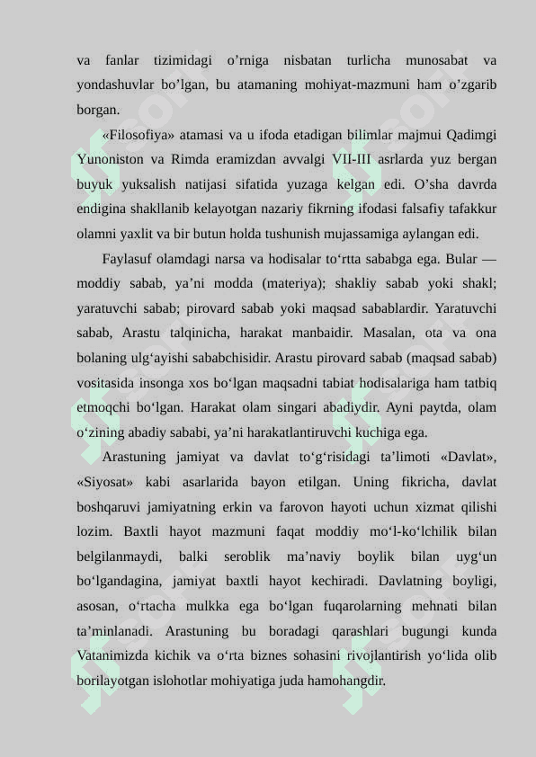 Falsafa funksiyalari. G’arb mutafakkirlarining borliq haqidagi ma’lumotlari 3