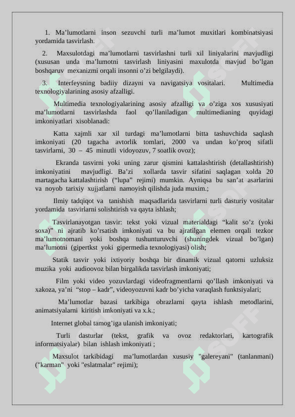 Multimedia dasturlarining amaliy paketlari 4
