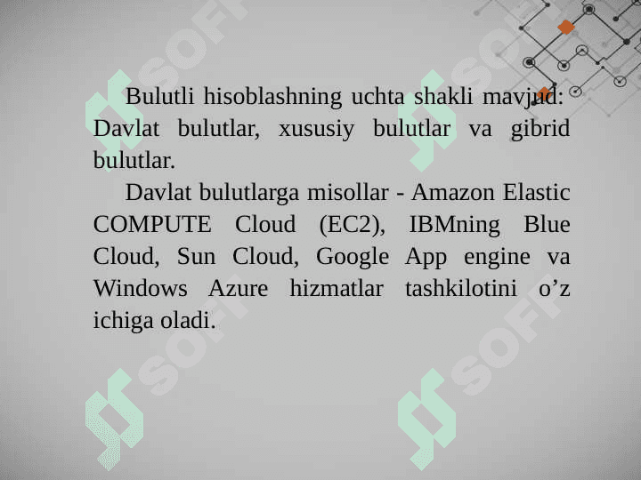 Bulutli texnologiyalardan foydalanish. 7