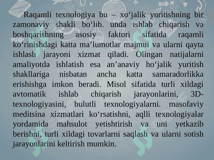 Zamonaviy raqamli texnologiyalar 4