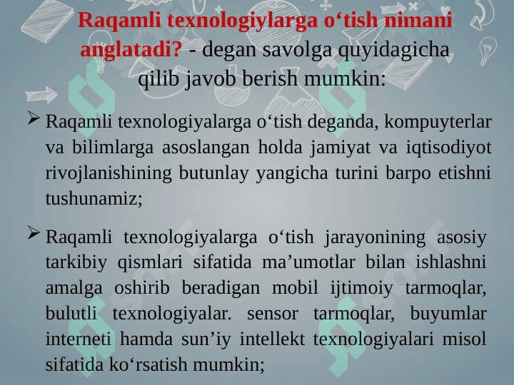 Zamonaviy raqamli texnologiyalar 5