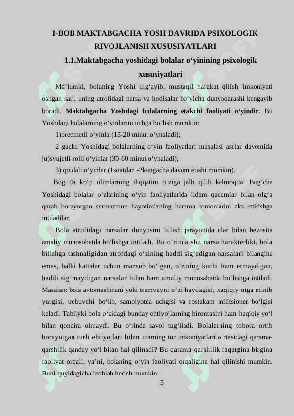 MAKTABGACHA YOSHDA BOLALARDA PREDMETLARNING O'LCHAMINI IDROK QILISHNING O'ZIGA XOS XUSUSIYATLARI 5