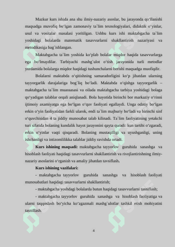 MAKTABGACHA  TAYYORLOV  GURUHIDA  SANASHGA  VA  HISOBLASH FAOLIYATIGA O‘RGATISH VAZIFALARI 3