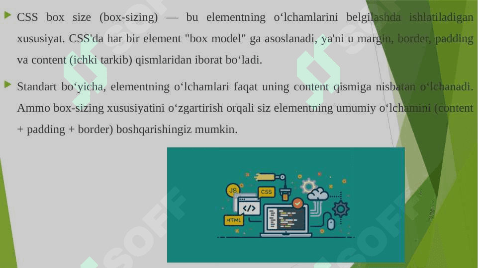 CSS box size nima va undan foydalanish 3
