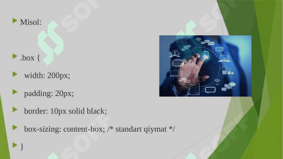 CSS box size nima va undan foydalanish 5