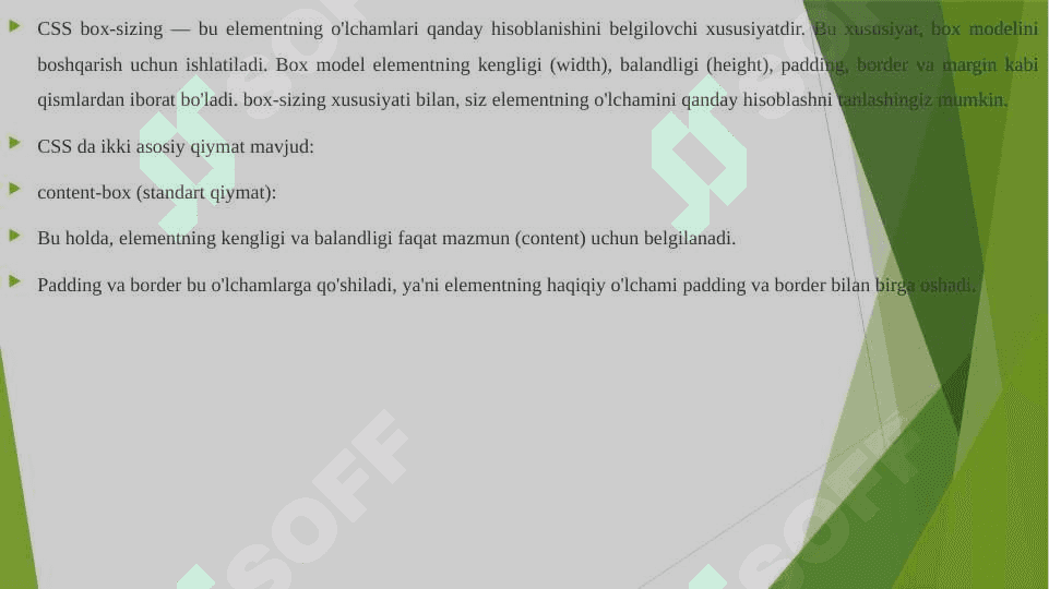 CSS box size nima va undan foydalanish 8