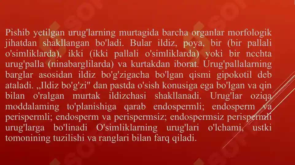 Sitoembriyologiya fanidan tayyorlagan mustaqil ta’lim ishi 3