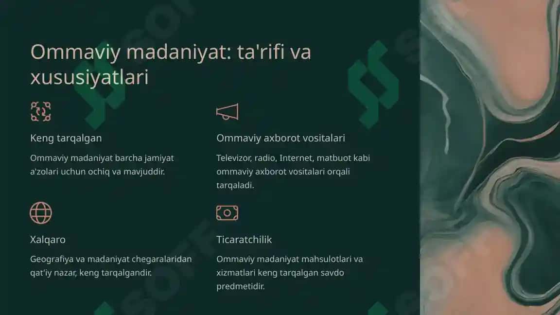 Ommaviy Madaniyatning Shaklalanish Tarixi va Turlari 2