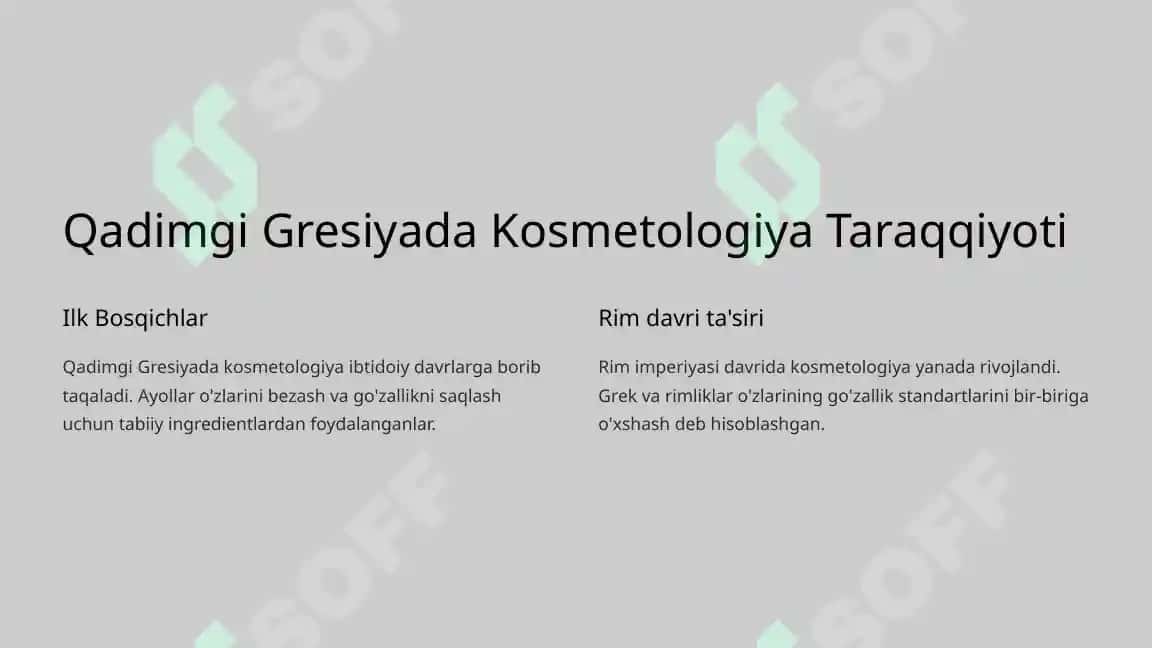 Qadimgi Gresiyada kosmetologiyani qo‘llanishi 2