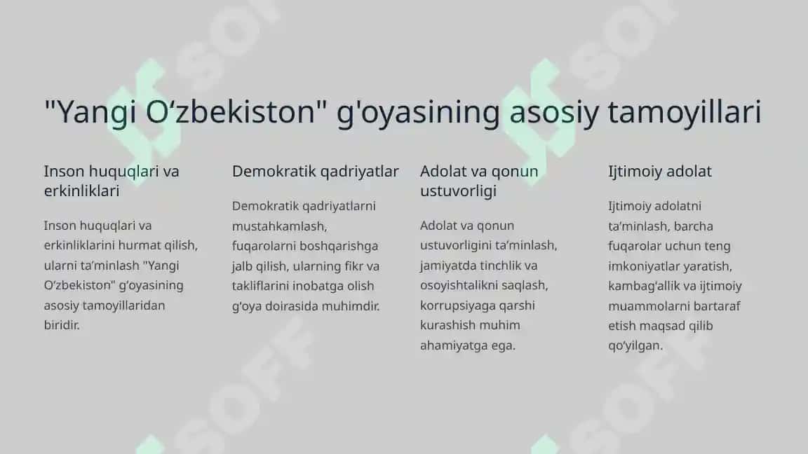 Yangi Oʻzbekistonda amalga oshirilayotgan maʼnaviy oʻzgarishlar 4