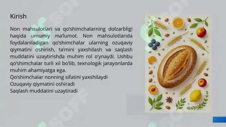 Non mahsulotlarini ishlab chiqarishda qo‘shimcha mahsulotlar 2