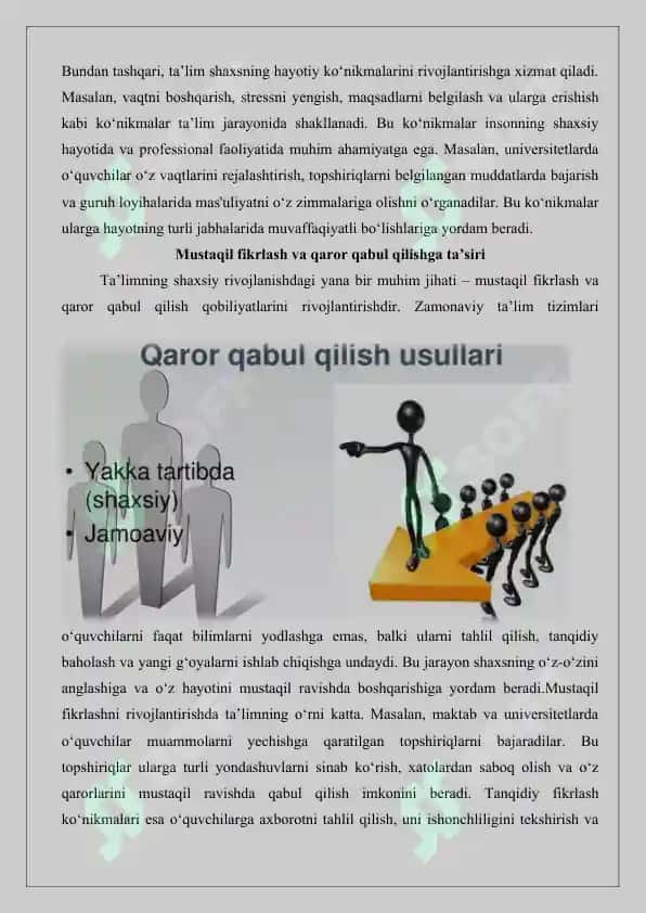 Hayot davomida ta’lim muvaffaqiyat vositasi sifatida 4