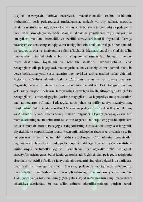 Tadqiqiy pedagogika va ta’lim amaliyoti 4