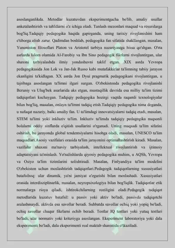 Tadqiqiy pedagogika va ta’lim amaliyoti 7
