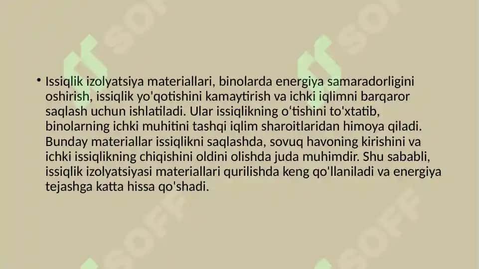 Issiqlik Izolyatsiya Materiallari 4