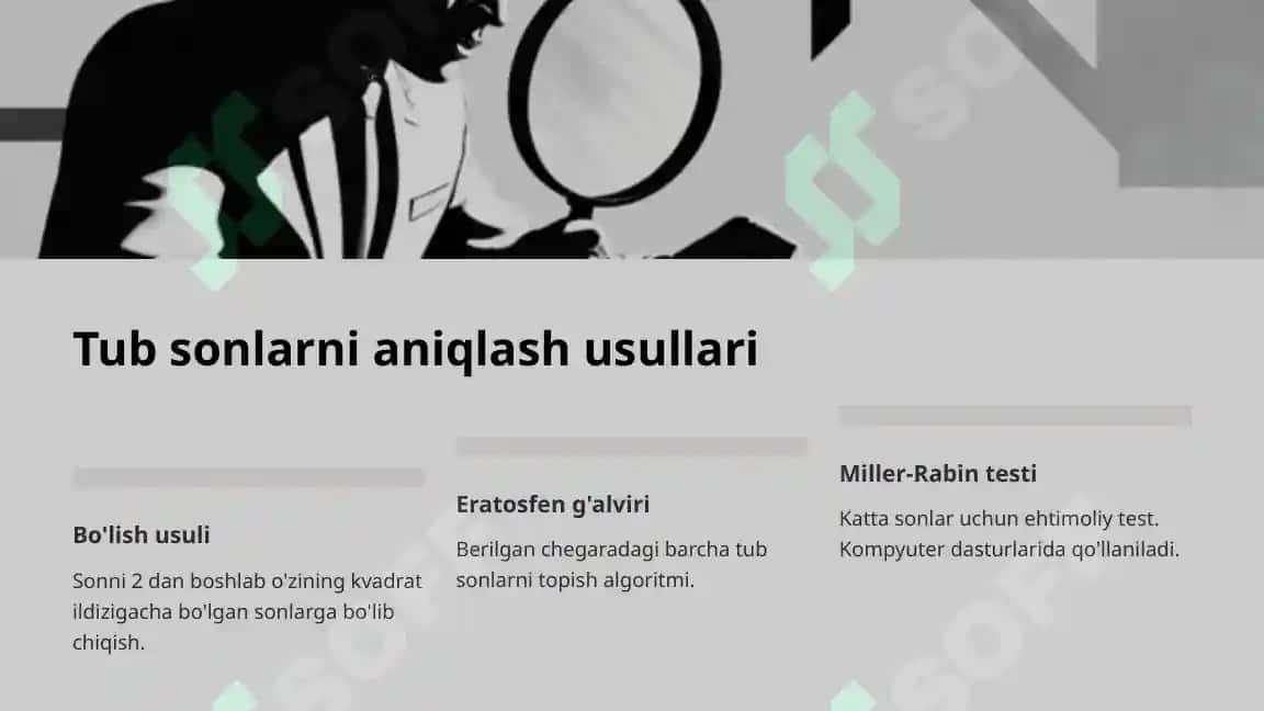 Tub va murakkab sonlar. EKUB va EKUK 4