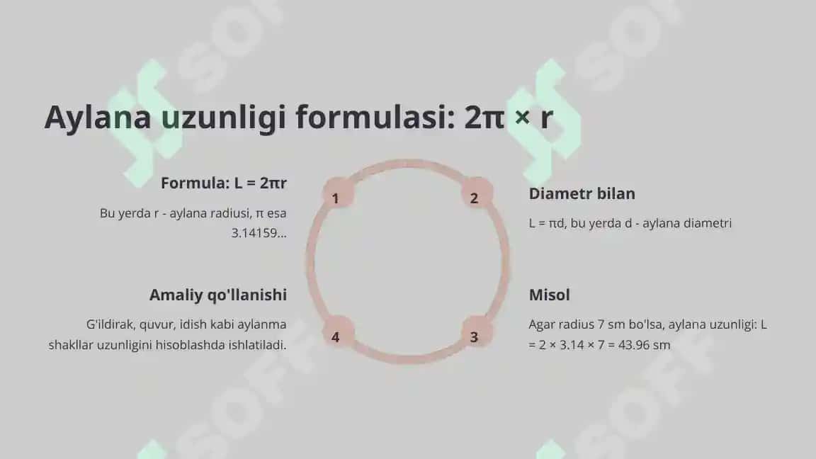 Doira va aylana elementlari. Geometriyaning ajoyib shakllari 5