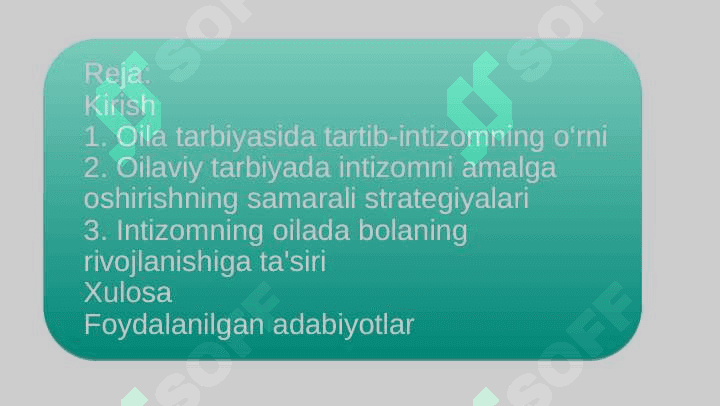 Intizom-oila tarbiyasining sharti sifatida 2