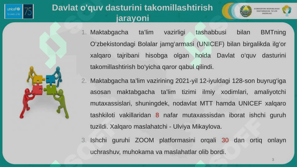 Takomillashtirilgan ILK QADAM davlat dasturining mazmuni 3