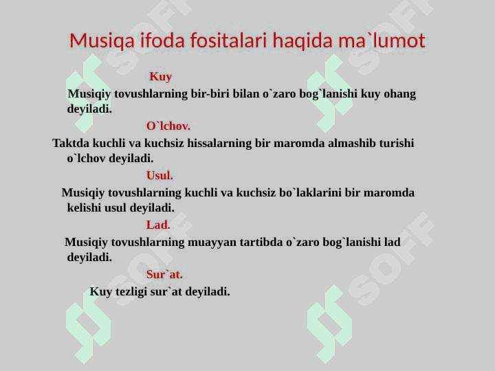 Musiqaning ifodasi va vositalari 3