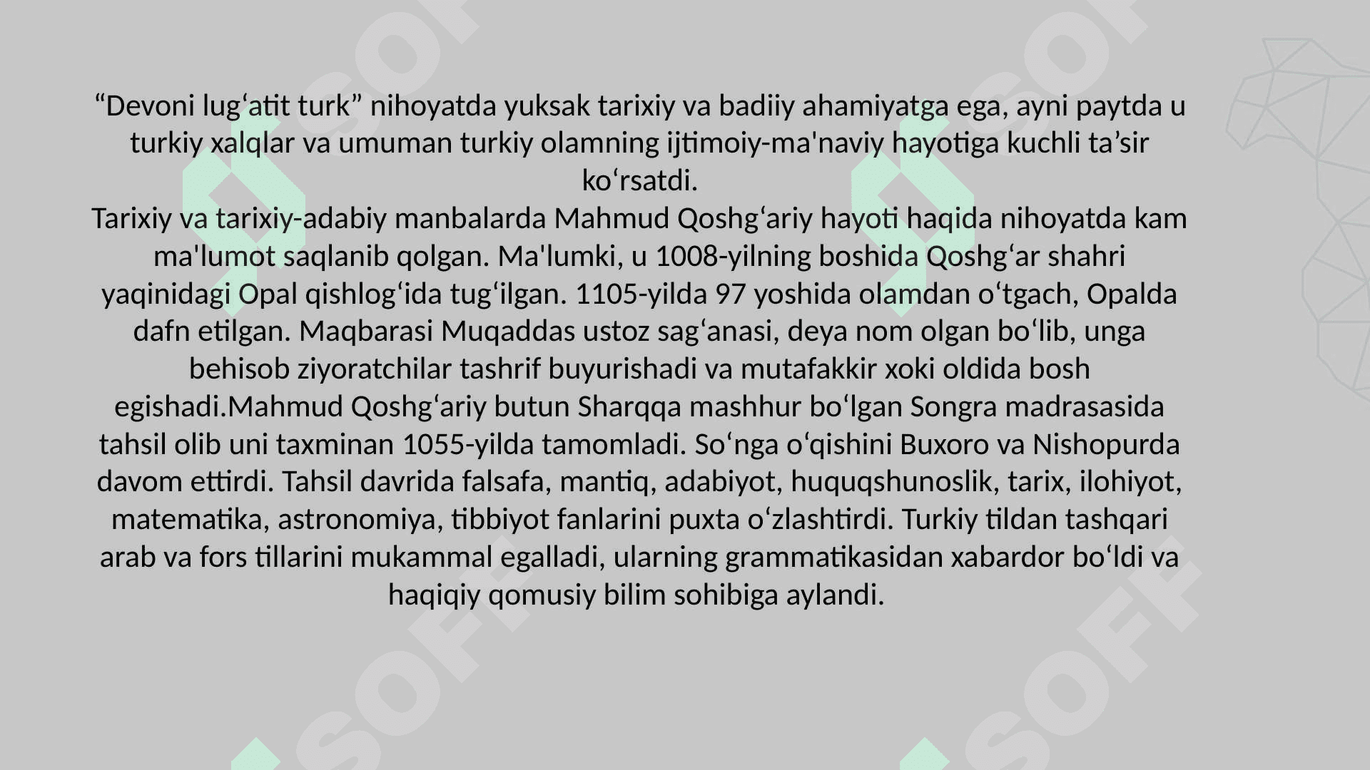 Mahmud Qoshg‘ariyning “Devonu lug‘otit turk”  asari va uning ta’limiy axloqiy ahamiyati 2