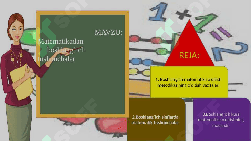 BOSHLANG’ICH MATEMATIKA KURSI NAZARIYASI. 2