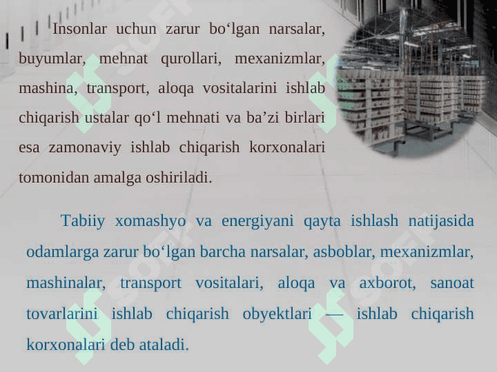 Texnologiya va ishlov berish vositalari. 3