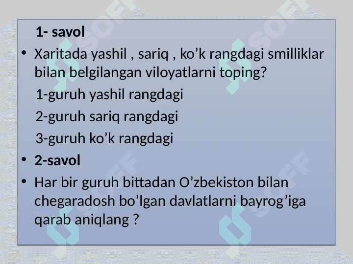 6-sinf tabiiy fan Harakat turlari Dars ishlanma 8
