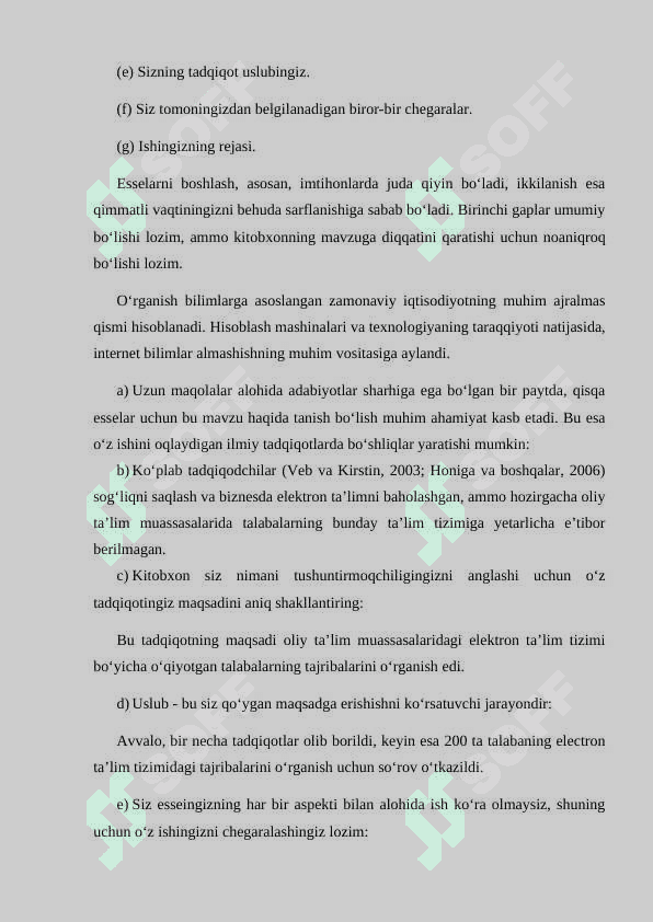Dastlabki ilmiy tadqiqotni yozish 2