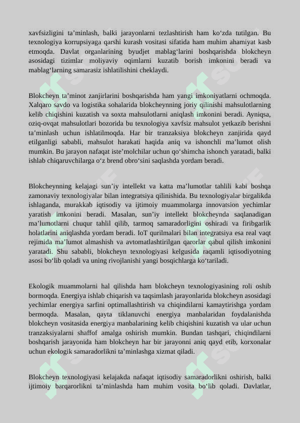 Blokcheyn texnologiyalarining axborot xavfsizligidagi roli 7