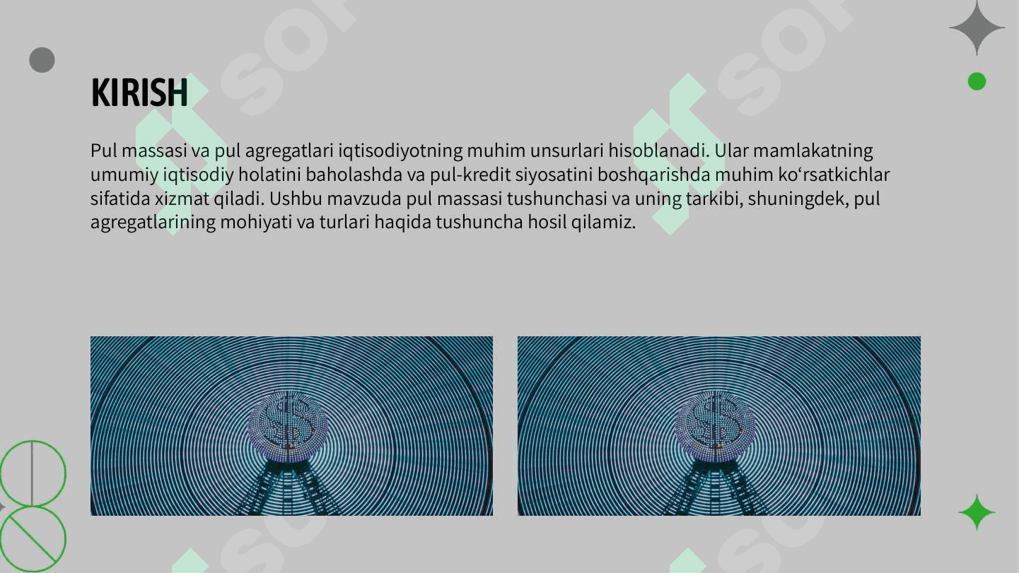 Pul massasi va pul agregatlari 2