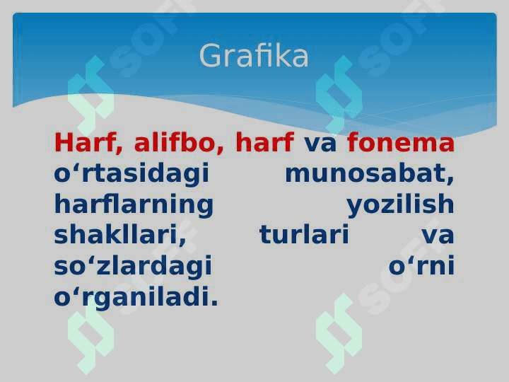 Tilshunoslik va uning bo‘limlari. Fonetika 4