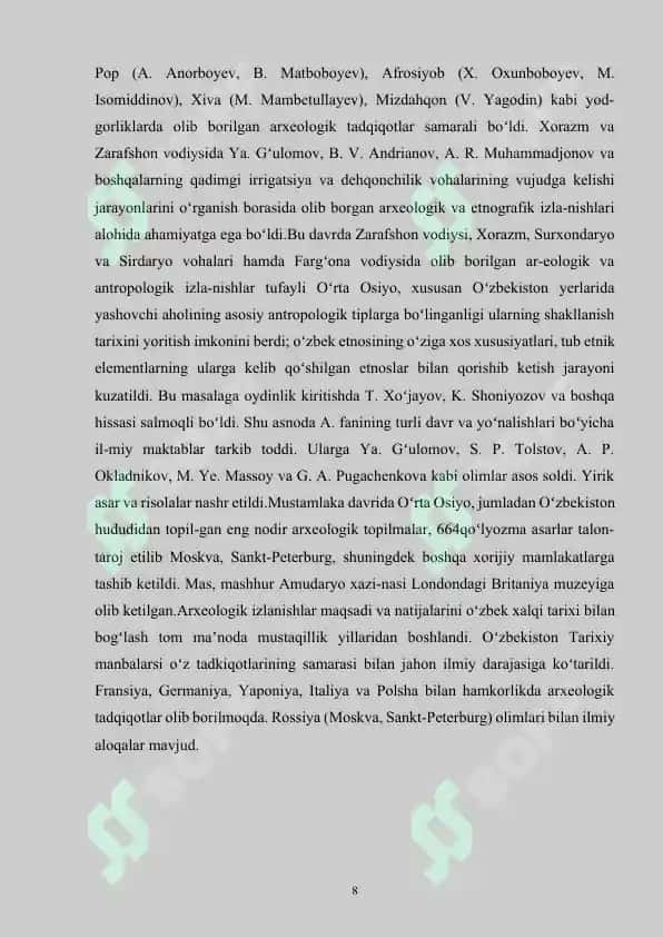 Tarixiy manbalar va zamonaviy axborot texnologiyalari 8