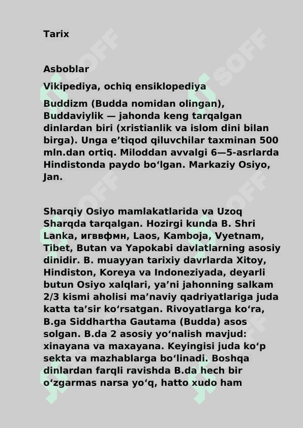 Buddiizmning vujudga kelishi hamda tarixi 2