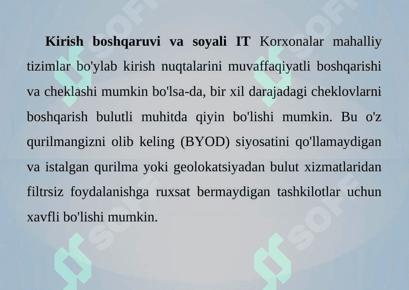 Clouddagi xavfsizliklarda ko'riladigan choralar 8
