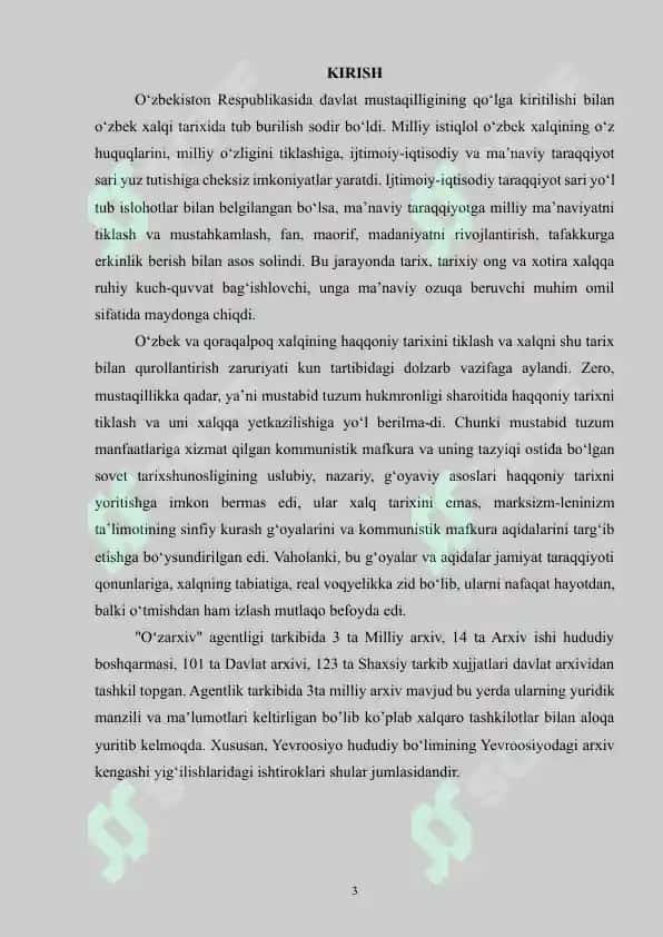 O'zArxiv agentligini tashkil etilishining huquqiy asoslari 3