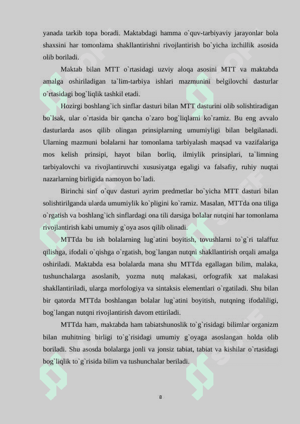 MAKTABGACHA YOSHDAGI BOLALARNING SENSOR TARBIYASI. 8