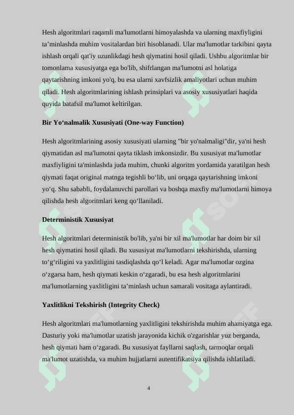 Hesh qiymatlarni dekodlash vositalar tahlili 4