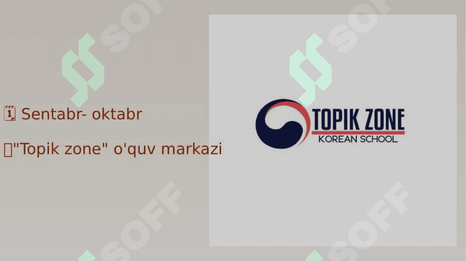 Sharq tillari amaliyotining hisobot taqdimoti 2