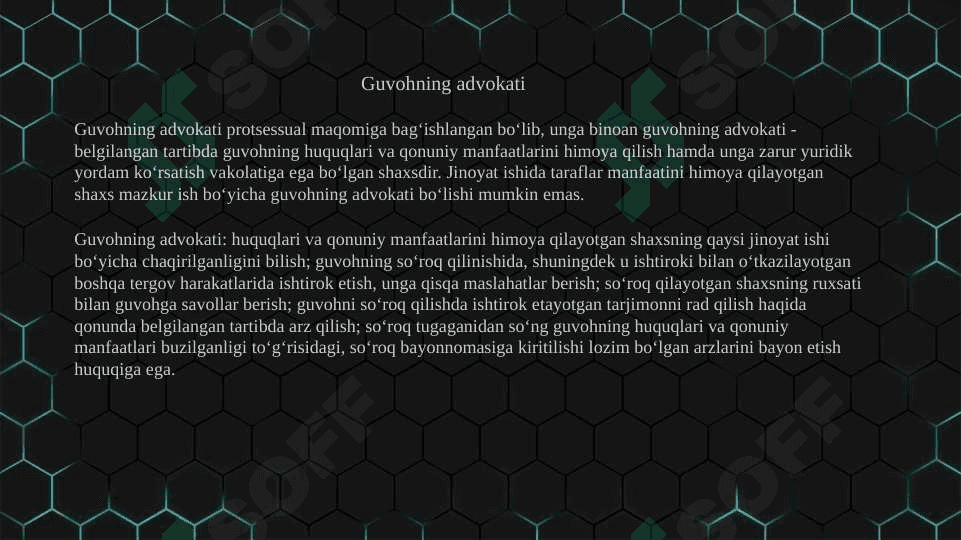 Jinoyat protsessi ishtirokchilari 5