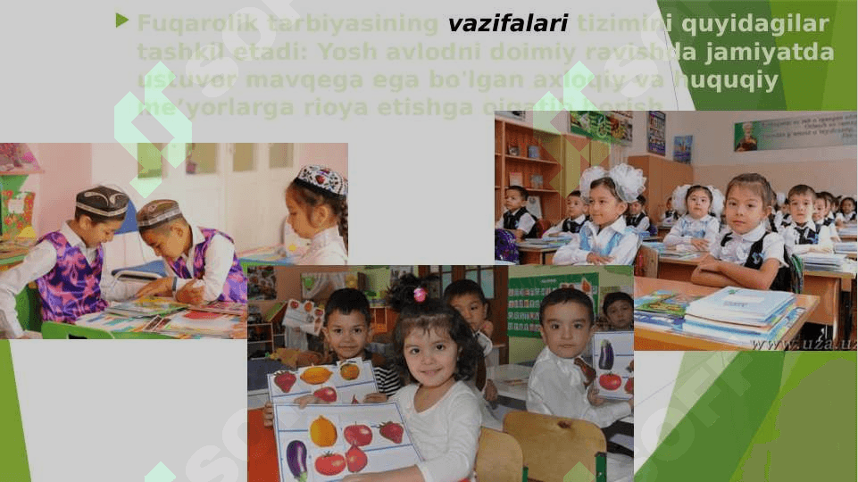 Fuqorolik tarbiyasi. O’quvchilarning yuksak ma’naviy-ahloqiy tarbiyasi 4