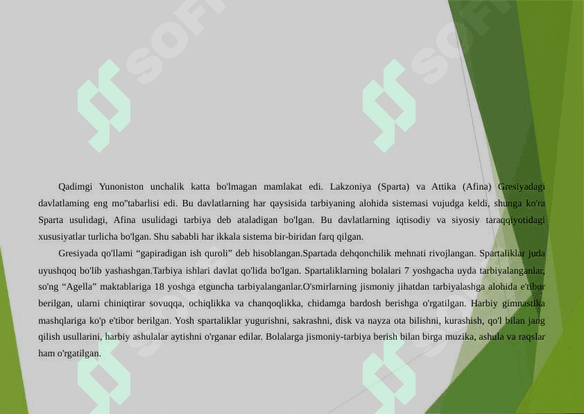 Qadimgi sharq.Qadimgi Yunoniston va Rim davlatlarida maktab va  tarbiya 2
