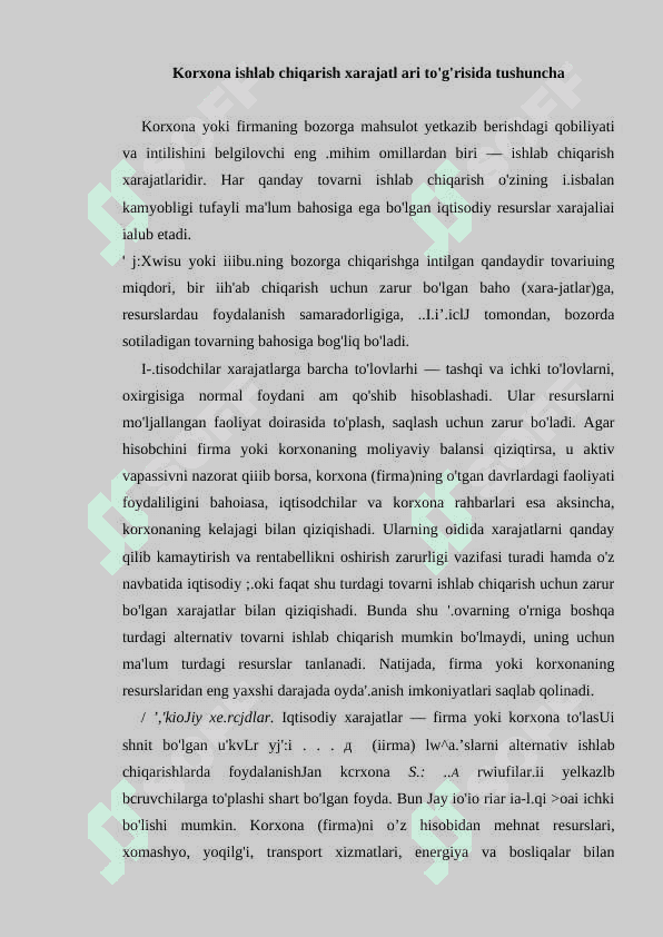 ISHLAB CHIQARISH MA’LUMOTLARI BILVOSITA XARAJATLARINI ANIQLASH 2