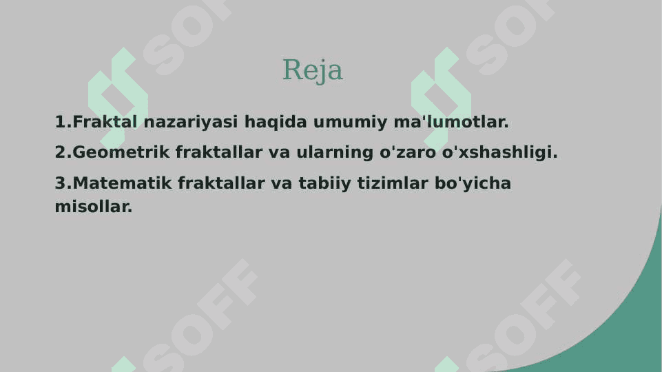 Fraktal nazariyasi 2