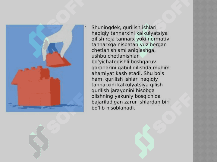Qurilish ishlari tannarxini kalkulyatsiya qilish usullari. 3