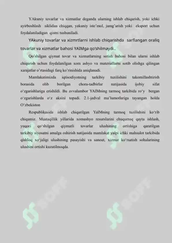 Asosiy makroiqtisodiy ko’rsatkichlar va ularni hisoblash 7