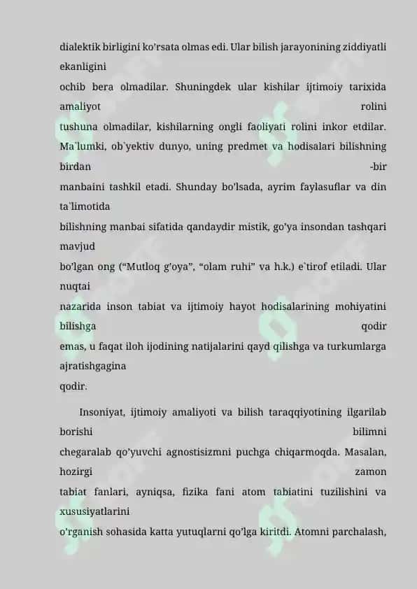 Gnoseologiya – bilish haqidagi ta`limot 8