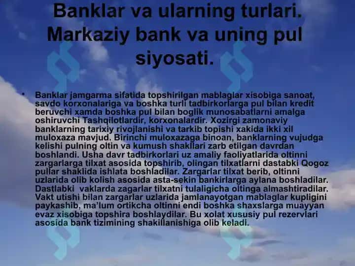 Pul va banklar 4
