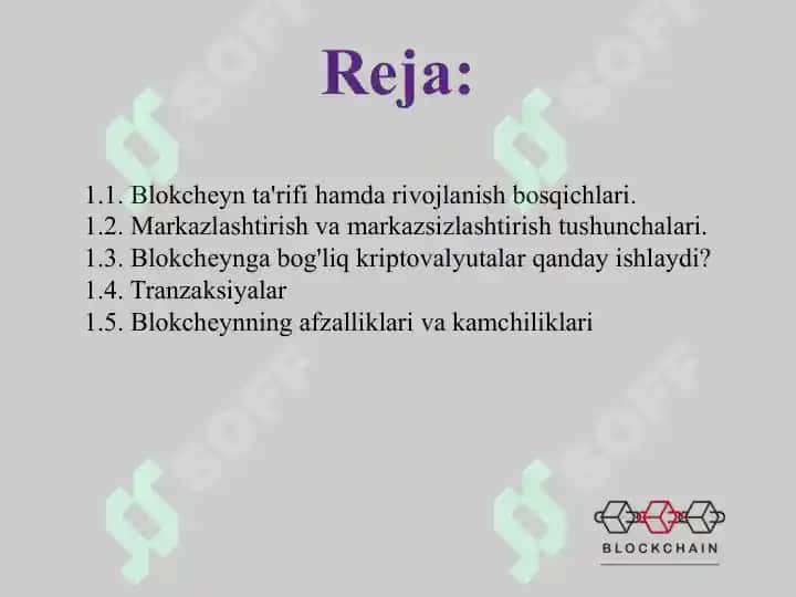 Blokchayin texnologiyalariga kirish 2